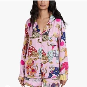 Karen Mabon FULL SET Leopards Can't Change Their Spot Pajamas Pink Multi Small